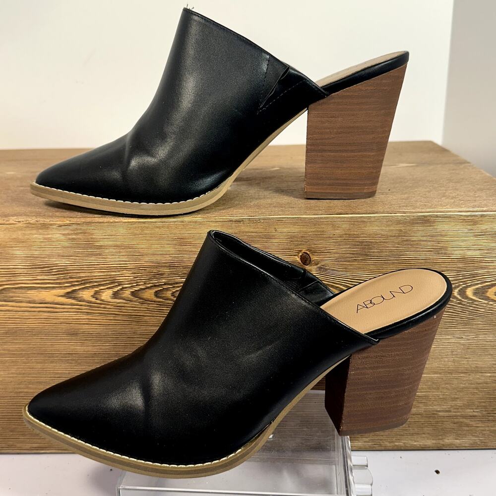 Abound Maya Pointed Toe Block Heel Mules Womens S… - image 1
